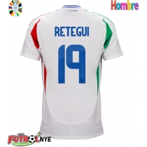 Camiseta Italia Mateo Retegui #19 Visitante Equipación Eurocopa 2024 manga corta